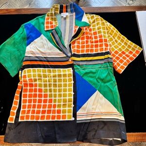 Song of Style Multicolor Button Down Shirt